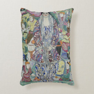 Coussins Décoratifs Portrait de Friederike Maria Beer par Gustav Klimt