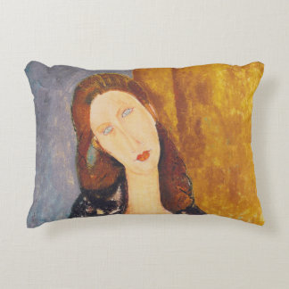 Coussins Décoratifs Portrait de Jeanne Hebuterne par Amedeo Modigliani