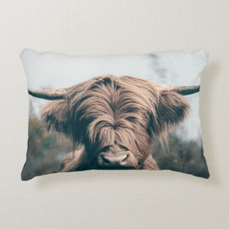 Coussins Décoratifs Portrait de vache highland