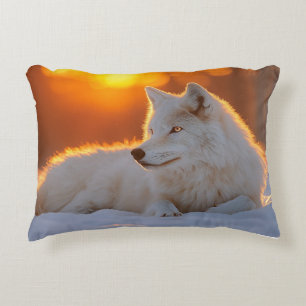 Coussins Décoratifs Portrait d'un loup sauvage aimant