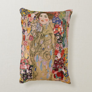Coussins Décoratifs Portrait posthume de Ria Munk par Gustav Klimt
