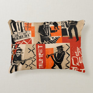 Coussins Décoratifs Poster vintage Cool du Jazz Band