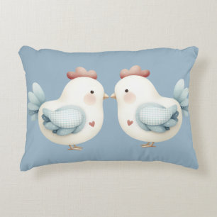 Coussins Décoratifs Poulet Pastel Cottagecore