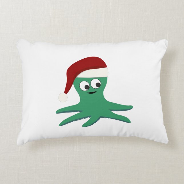 Coussins Décoratifs poulpe de Noël (Devant)