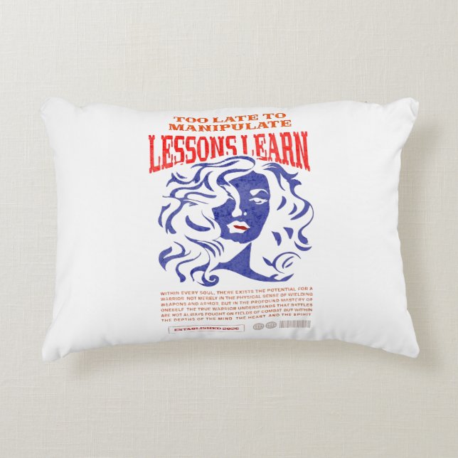 COUSSINS DÉCORATIFS POUR LA MAISON MANIPULER LEÇON (Devant)