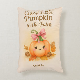 Coussins Décoratifs Premier Thanksgiving pour Baby Girl avec Citrouill