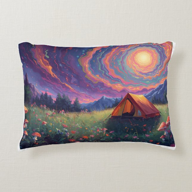 Coussins Décoratifs psychedelic camping cushion (Devant)