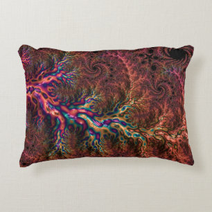 Coussins Décoratifs Psychedélique Groovy Tripant Funky Coloré Fractale