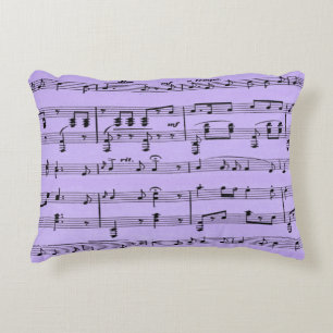 Coussins Décoratifs Purple Sheet Music