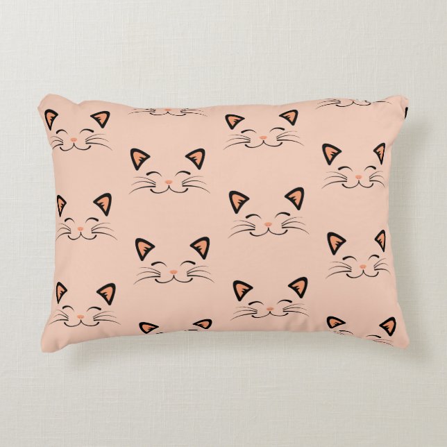 Coussins Décoratifs Purr-fect Kitty Floating Cat Face  (Devant)