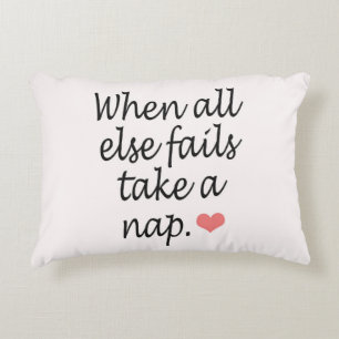 Coussins Décoratifs "Quand tout le d'autre échoue, citation et coeur