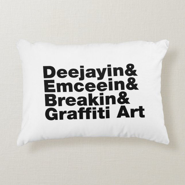 Coussins Décoratifs Quatre éléments de l'Hip hop (Devant)