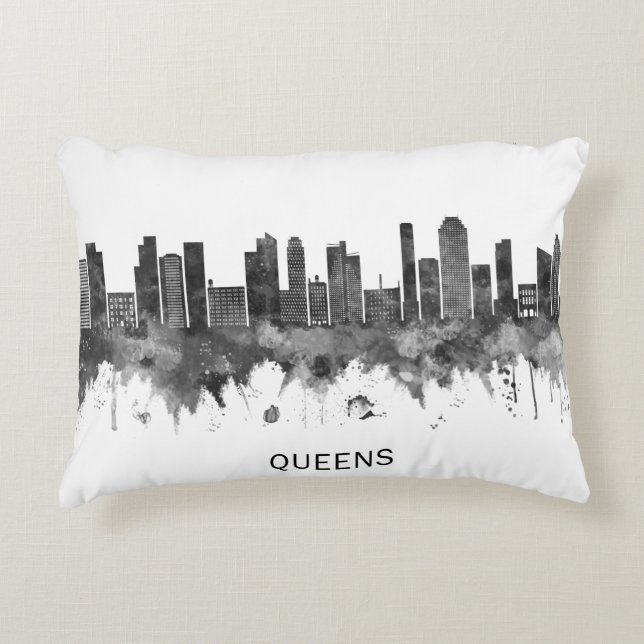 Coussins Décoratifs Queens New York Skyline (Devant)
