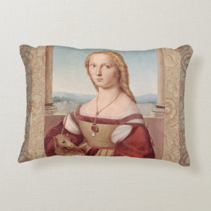 Coussins Décoratifs Raphael Dame et licorne Classique beaux-arts