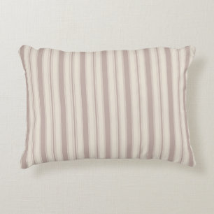 Coussins Décoratifs Rayé Beige & Taupe Maison de Campagne Rustique Neu