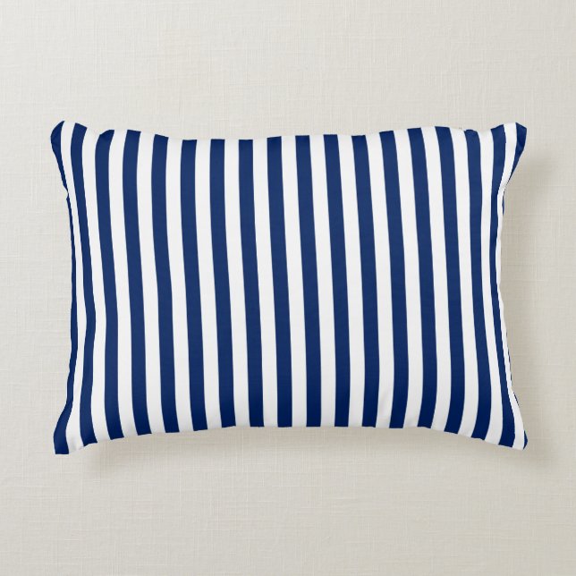 Coussins Décoratifs Rayé Bleu (Devant)