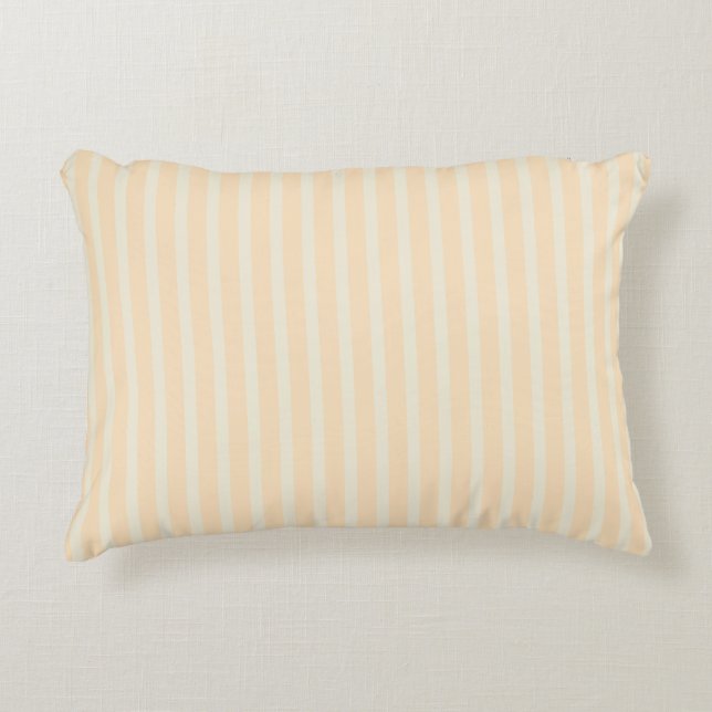 Coussins Décoratifs Rayé jaune doux  (Devant)