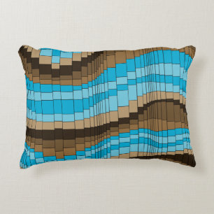 Coussins Décoratifs Rayé psychédélique vintage de montagnes russes