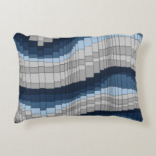 Coussins Décoratifs Rayé psychédélique vintage de montagnes russes