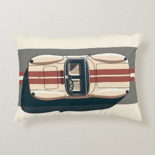 Coussins Décoratifs Rayure de voiture de course rétro minimaliste