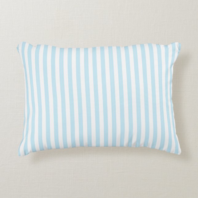 Coussins Décoratifs Rayures bleu clair (Devant)