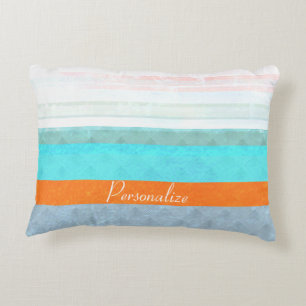Coussins Décoratifs Rayures personnalisées délavées et patinées