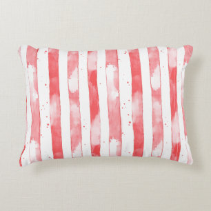 Coussins Décoratifs Rayures Rouges Blanches Points Noël