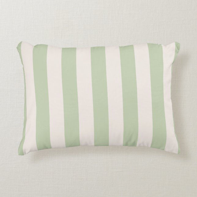 Coussins Décoratifs Rayures verticales vert pastel (Devant)