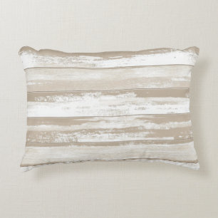 Coussins Décoratifs Rayures vintages d'aquarelle dans les tons gris