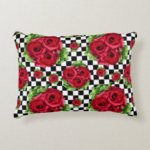 Coussins Décoratifs Red Roses Bouquet Floral Amour Rockabilly