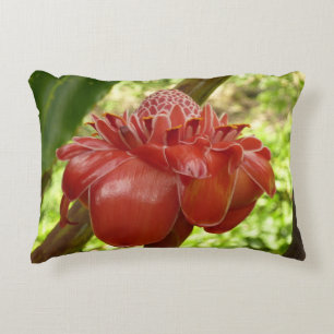 Coussins Décoratifs Red Torch Ginger Tropical Flower Photographie