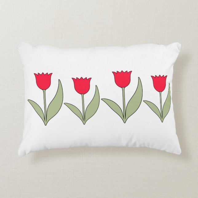 Coussins Décoratifs red tulip pillow (Devant)