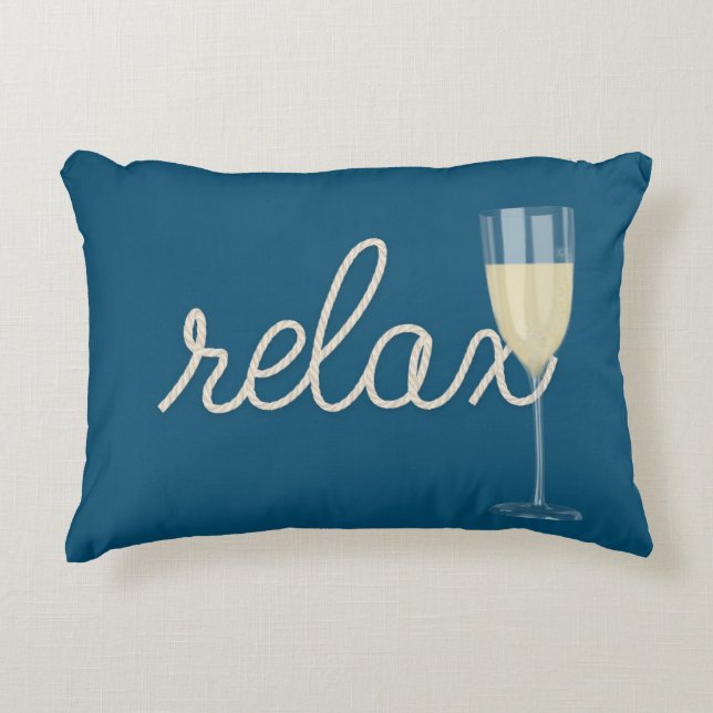 Coussins Décoratifs RELAX Texte Corde Naution (Devant)