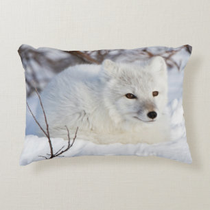 Coussins Décoratifs Renard arctique en hiver