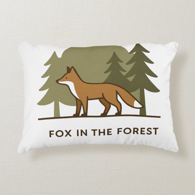 Coussins Décoratifs Renard dans la forêt (Devant)
