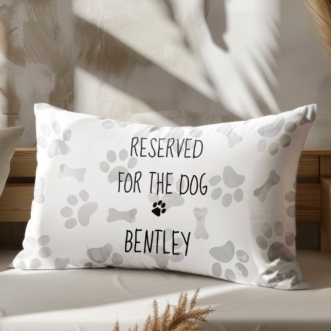 Coussins Décoratifs Réservé pour le chien - Empreintes de pattes - Amo (Créateur téléchargé)