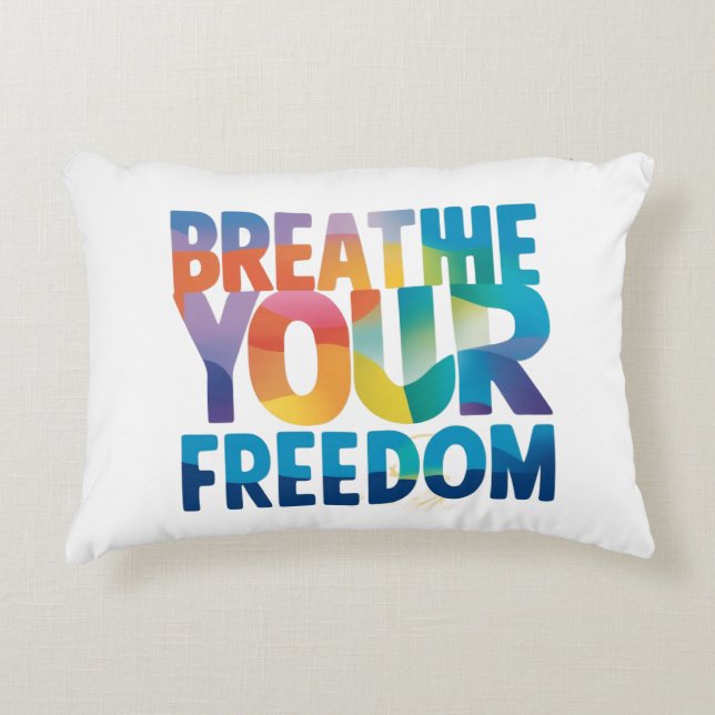 Coussins Décoratifs Respectez votre liberté (Devant)