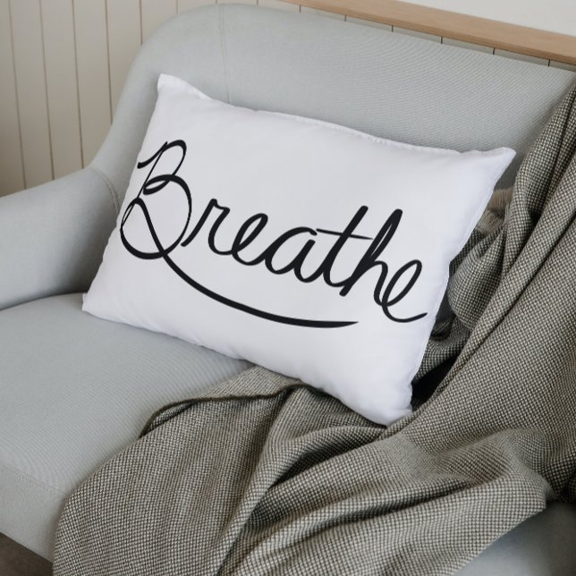 Coussins Décoratifs Respire la méditation Moderne Simple (Créateur téléchargé)