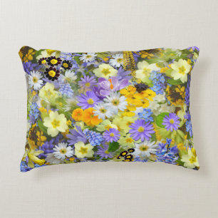 Coussins Décoratifs Ressorts floraux Fleurs sauvages du jardin de prin