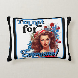 Coussins Décoratifs Retro American Pinup_ Pas pour tout le monde