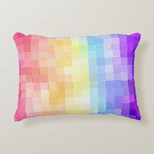 Coussins Décoratifs Rétro Bohème Funky Excentrique Xénogenre Carreaux