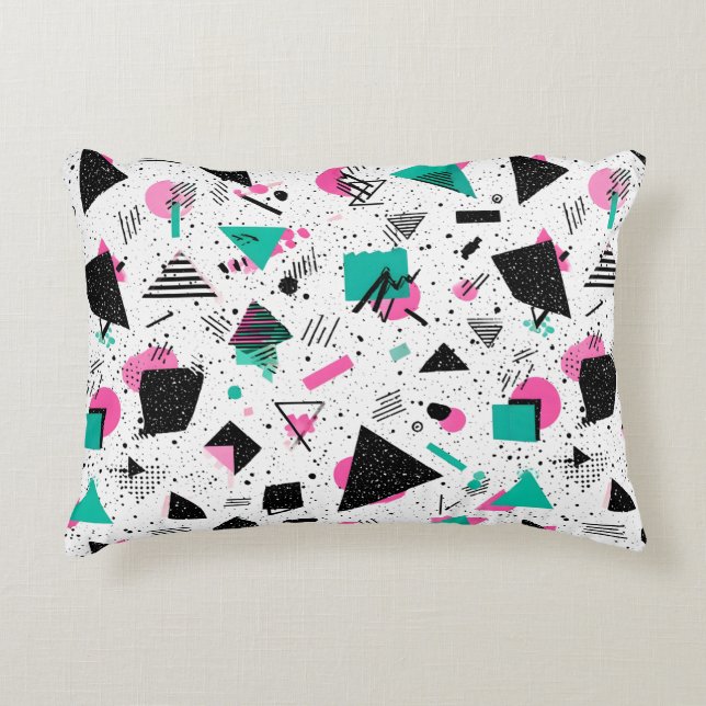 Coussins Décoratifs Retro Memphis Geometric Pattern (Devant)