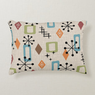 Coussins Décoratifs Retro Mid-Century moderne Atomique Abstrait Motif