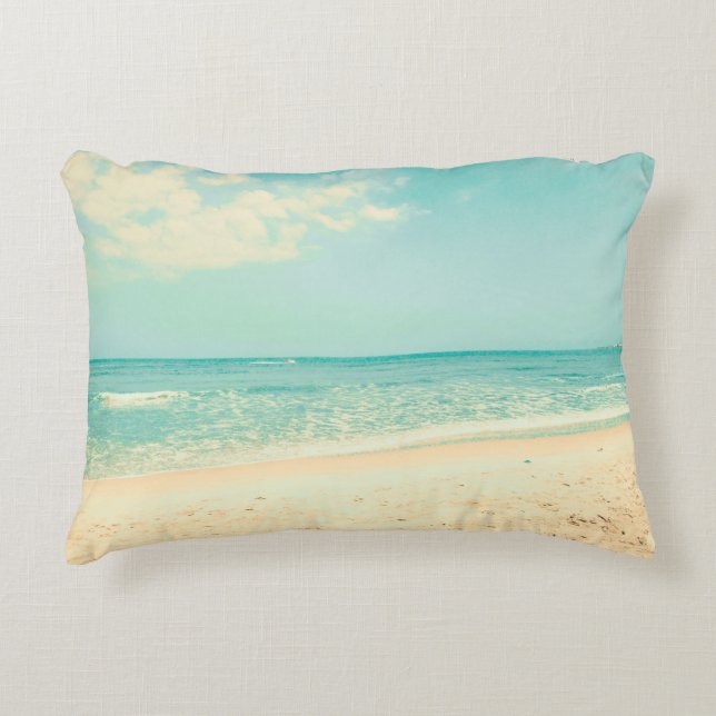 Coussins Décoratifs Retro Pastel Beachbeach, abstrait, hipster, fond (Devant)