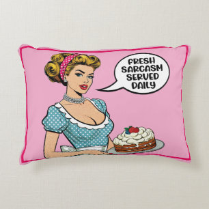 Coussins Décoratifs Retro Pinup_ servi tous les jours
