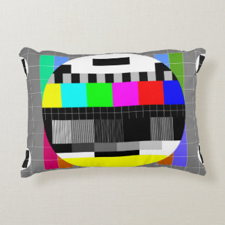 Coussins Décoratifs Retro TV pas d'illustration de signal.