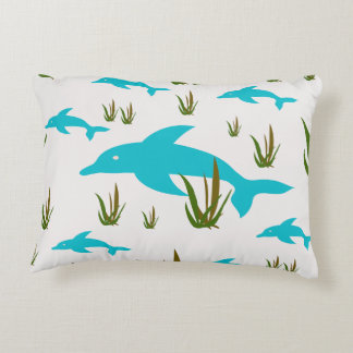 Coussins Décoratifs Rêve de mer unique dauphin turquoise thème océan