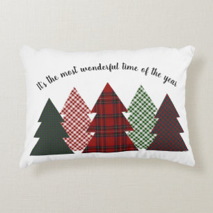 Coussins Décoratifs Réversible Thanksgiving Christmas Farmhouse Plaid
