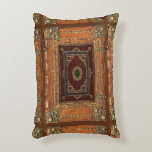 Coussins Décoratifs Revêtement Rustique Cuisine Cuir Et Brass Look