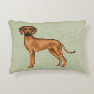 Coussins Décoratifs Ridback Rhodésien Chien Lion Africain Mignon Vert